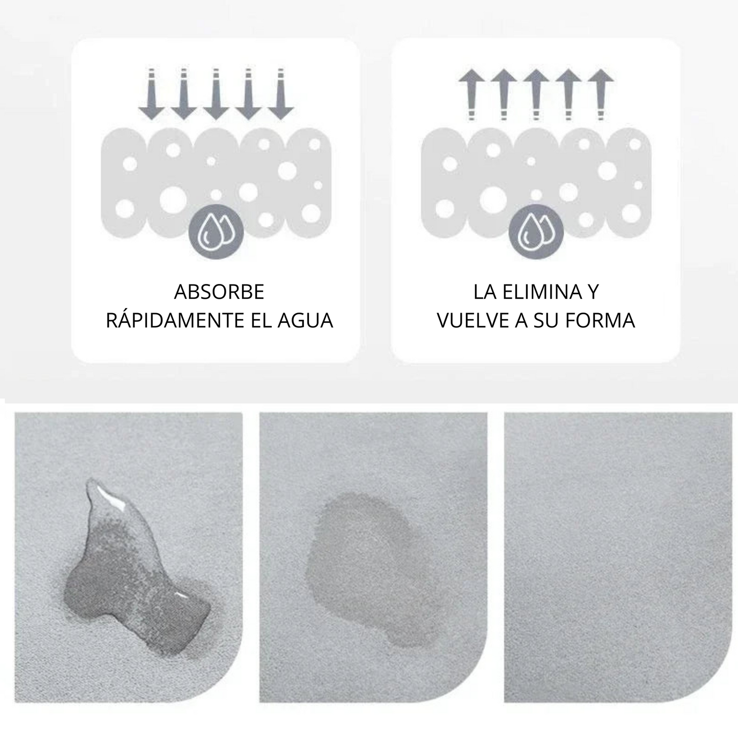 Alfombra de Baño Súper Absorbente de Diatomita