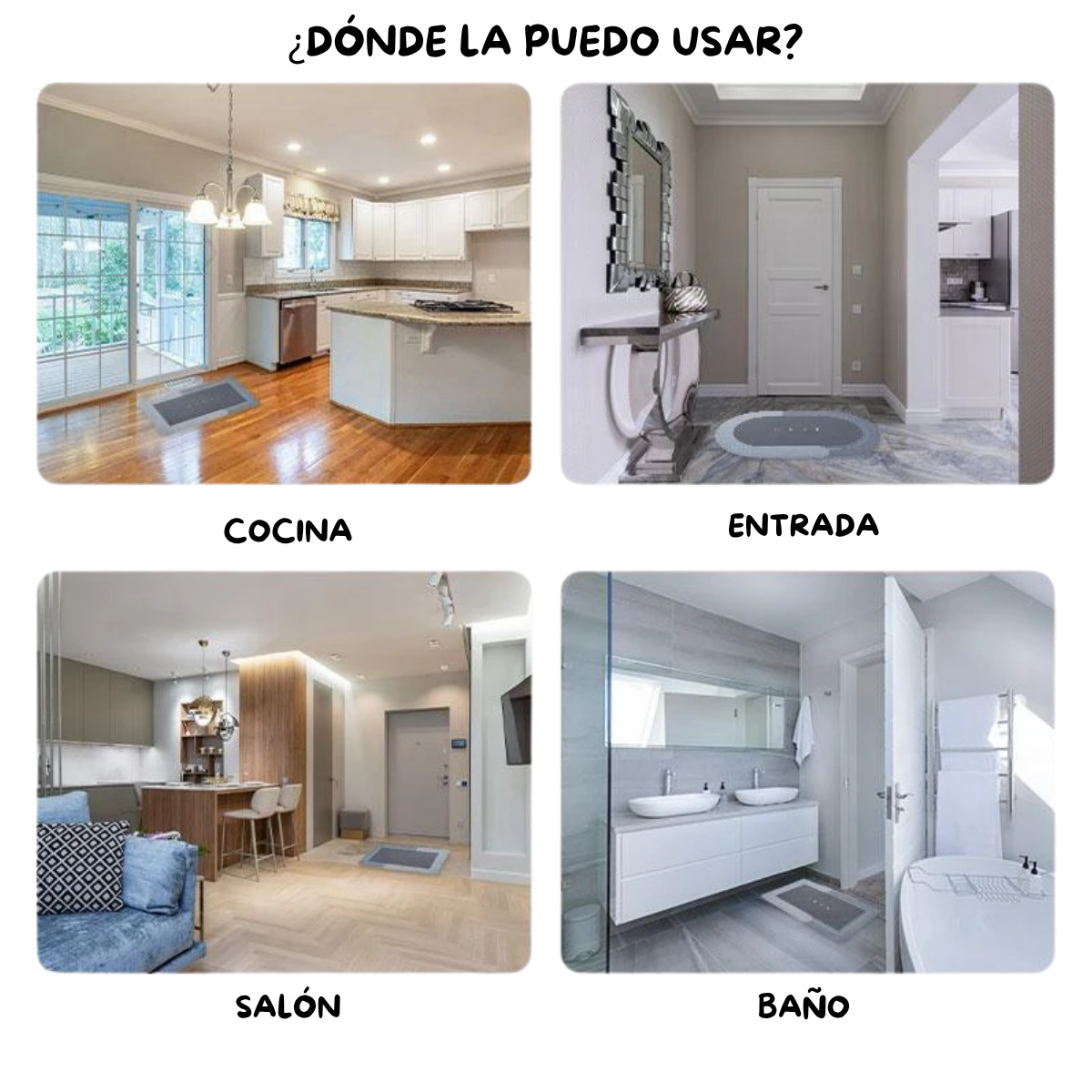 Alfombra de Baño Súper Absorbente de Diatomita